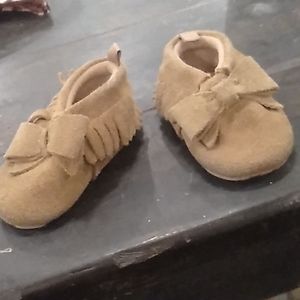 Baby suede moccasins